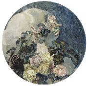 Mikhail Vrubel Roses and Orchids, Sweden oil painting artist